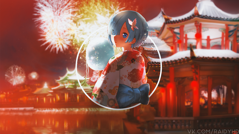 anime, anime girls, picture-in-picture, Rem (Re: Zero), Re:Zero Kara Hajimeru Isekai Seikatsu