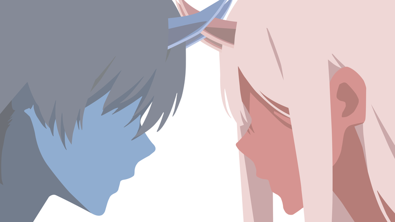 Darling in the FranXX, Code:016 (Hiro), Code:002, Zero Two (Darling in the FranXX), minimalism