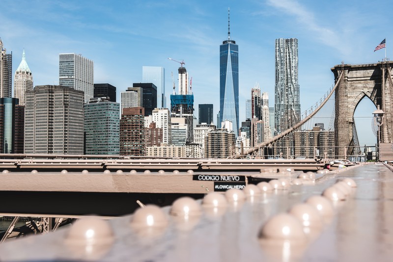 cityscape, city, New York City, Brooklyn Bridge, bridge