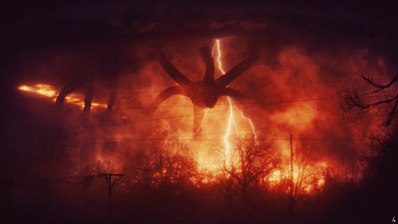 Stranger Things, Netflix, tv series, fan art, digital art, Photoshop, render