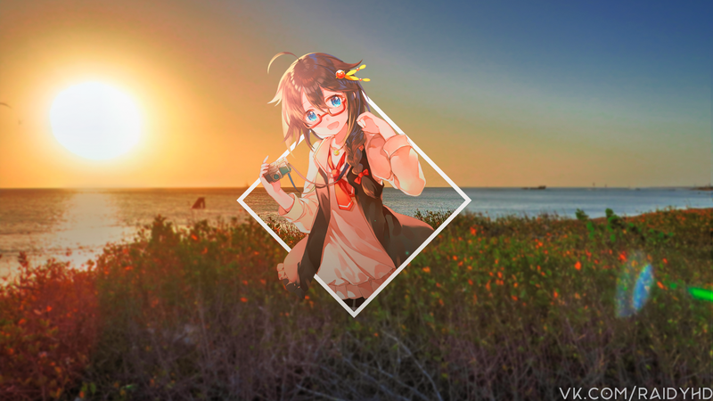 anime, anime girls, picture-in-picture