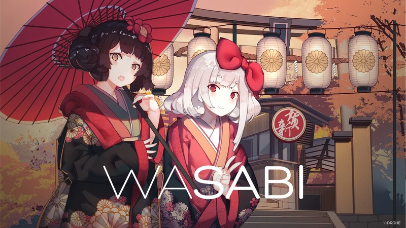 anime girls, Halloween, yukata