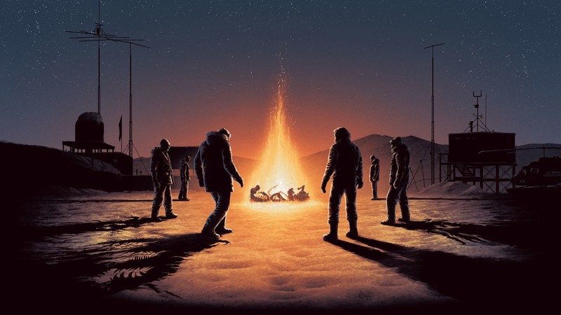 artwork, horror, science fiction, The Thing, movies
