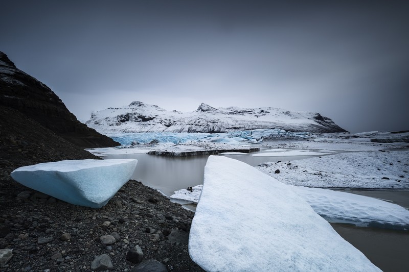 ice, nature, landscape