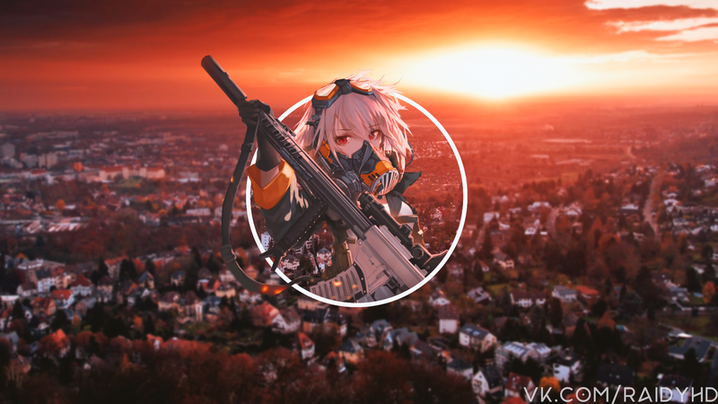 anime, anime girls, picture-in-picture