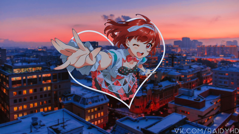 anime, anime girls, picture-in-picture