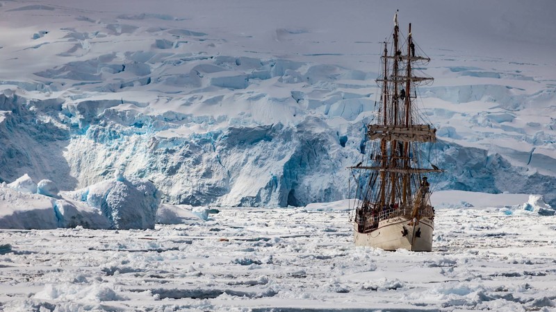ship, vehicle, nature, ice, Europa, Netherlands