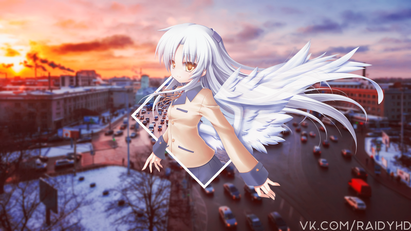 anime girls, anime, picture-in-picture