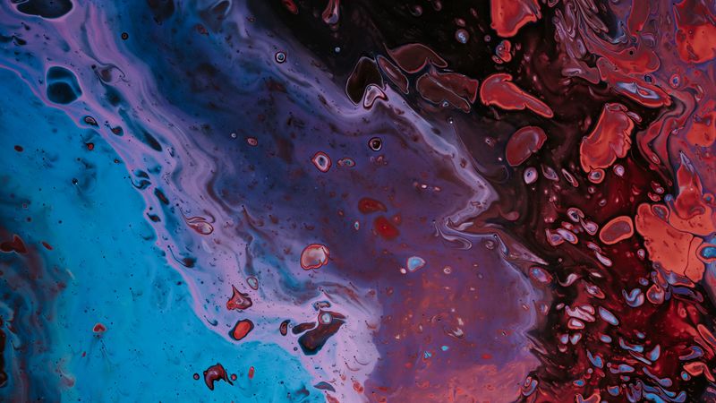 stains, paint, liquid, colorful, abstraction, 4k
