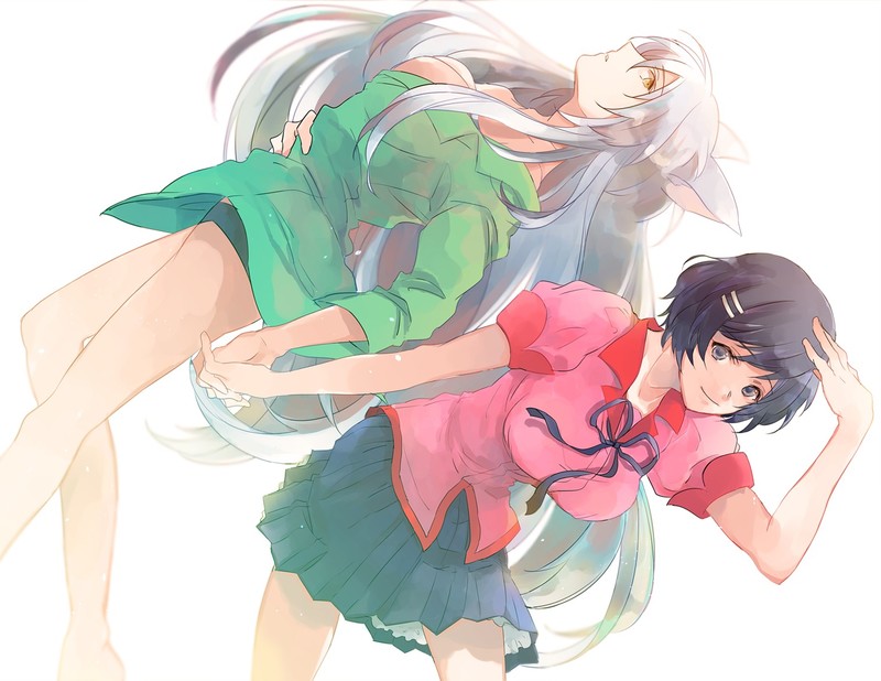 Monogatari Series, anime girls, Hanekawa Tsubasa