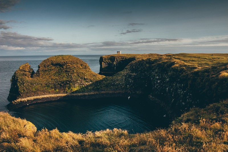 landscape, nature, sea, cliff, far view