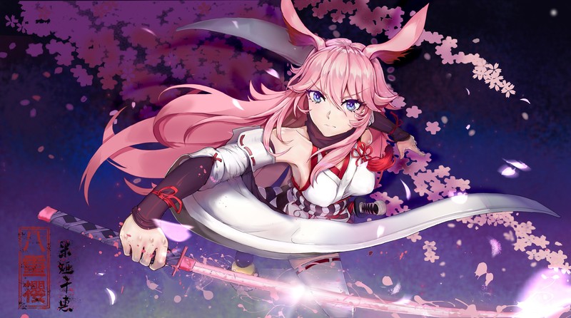anime, anime girls, Honkai Impact, Yae Sakura (Honkai Impact)