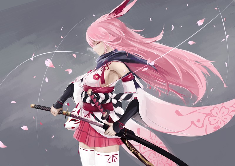 anime, anime girls, Honkai Impact, Yae Sakura (Honkai Impact)