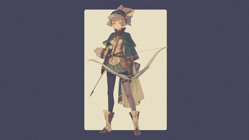 anime, manga, anime girls, bow, fantasy art, simple background, dark background