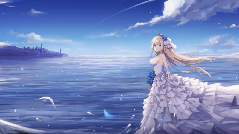 Warship Girls, Lexington (Warship Girls), anime, anime girls