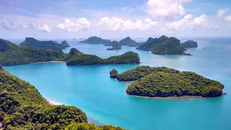 water, island, Thailand, coast, shore, turquoise