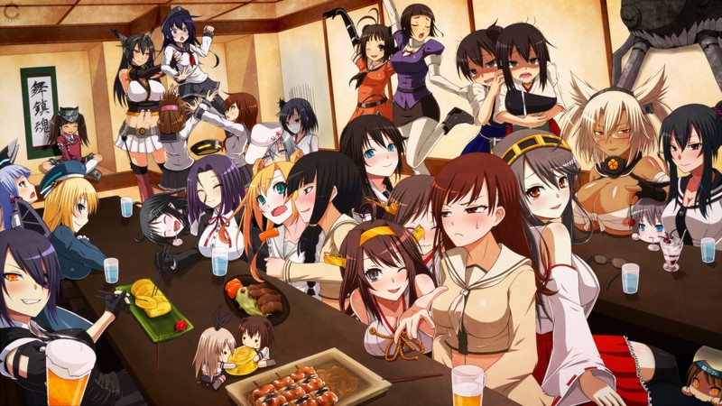 Kantai Collection, Kongou (KanColle), Nagato (KanColle)