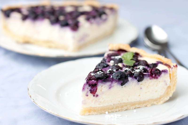 food, cake, berries, blueberries
