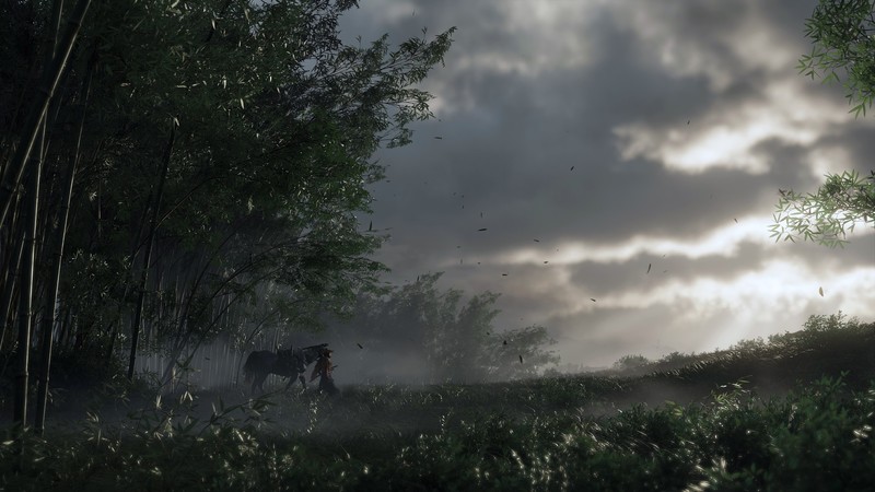 video games, Ghost of Tsushima, samurai, horse