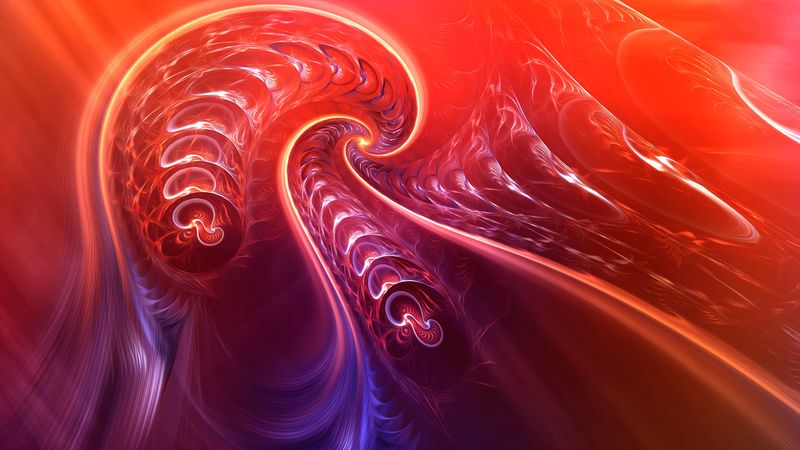 fractal, twisted, tangled, bright, abstraction, 4k