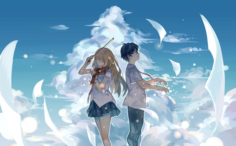 Shigatsu wa Kimi no Uso, Miyazono Kaori, Arima Kousei