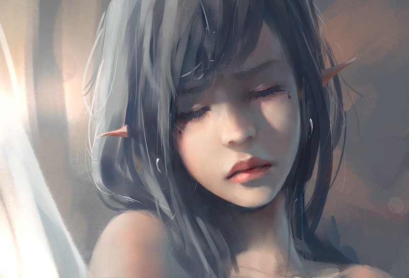 Game CG, WLOP, women, face