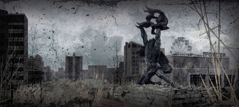 Pripyat, S.T.A.L.K.E.R.: Call of Pripyat, old photos, statue, Abandoned city, S.T.A.L.K.E.R.