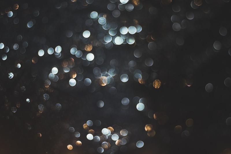 bokeh, blue, dark background
