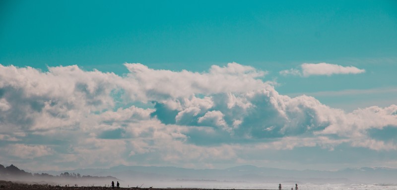 summer, sky, clouds, blue, landscape, turquoise