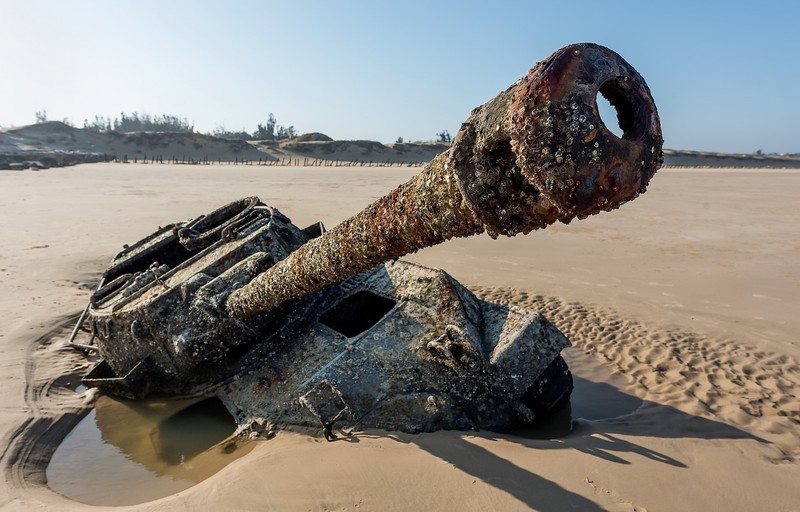 tank, wreck, vehicle, M18 Hellcat