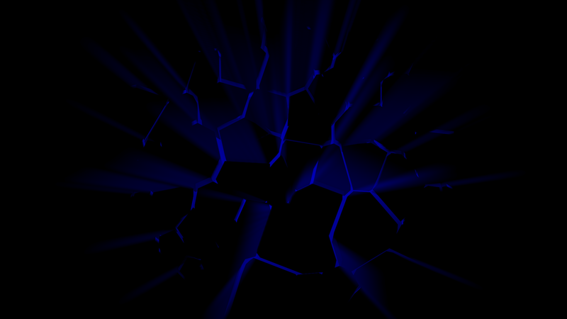 black background, abstract, digital art, blue, 3D