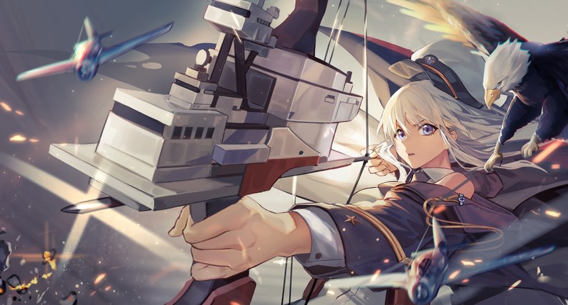 anime girls, Azur Lane, RFF, Enterprise (Azur Lane)
