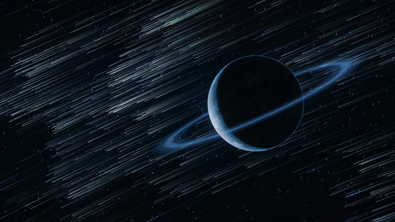 space, space art, planet, planetary rings, digital art