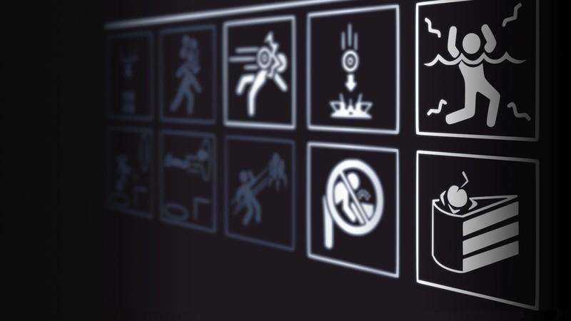 video games, Portal, dark, cake, PC gaming