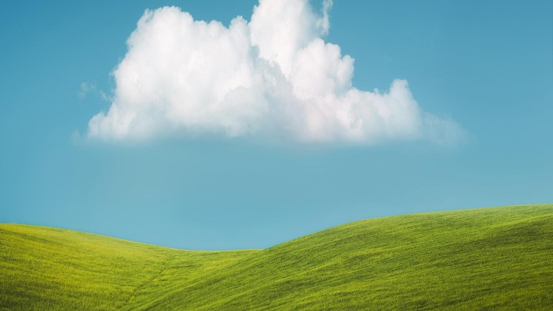 grass, mountains, clouds, hills, nature, landscape