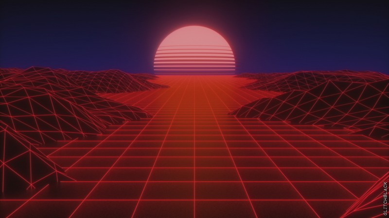 synthwave, Sun, vaporwave, M.A.S.K.