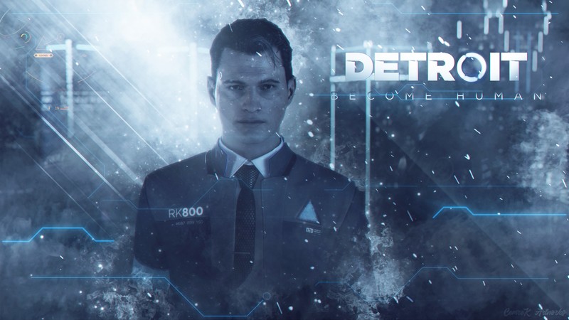Detroit become human, game art, Detroit: Become Human, Connor (Detroit: Become Human), Quantic Dream, PlayStation, PlayStation 4, Playstation 4 Pro, protagonist