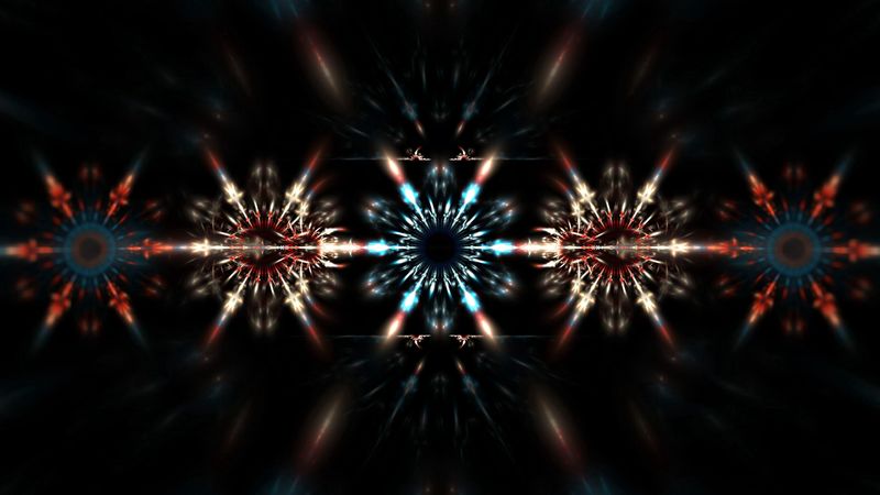 fractal, glow, bright, abstraction, 4k