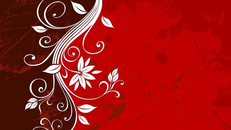 digital art, floral, grunge