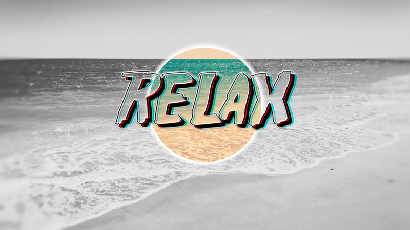beach, vaporwave, Chill Out, sea, typography, relaxing