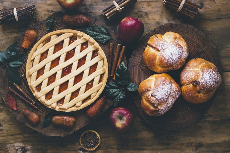 pie, food, dessert, apples, pastries