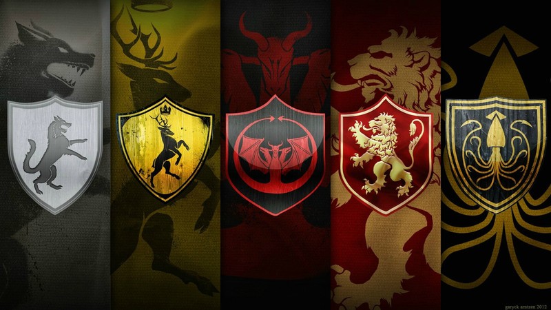 Game of Thrones, logo, collage, fantasy art
