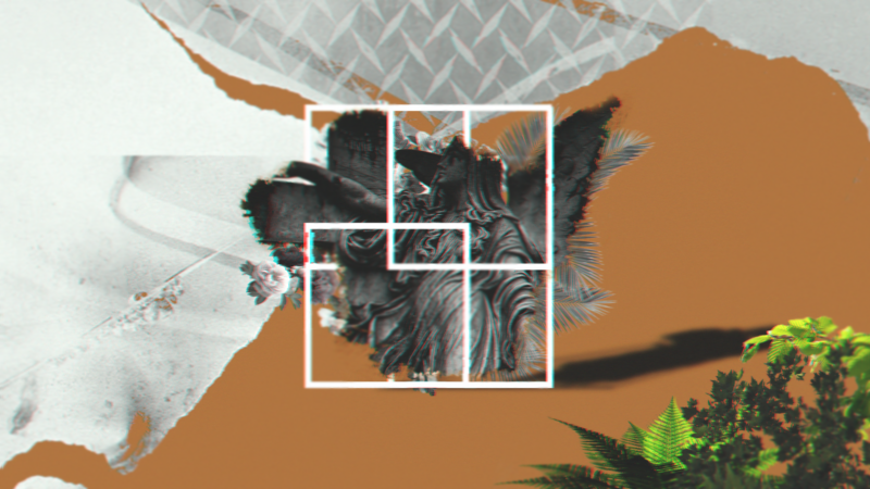 statue, nature, abstract, digital art