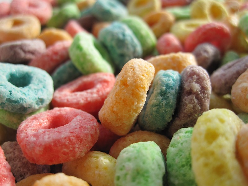 food, cereal, Fruit Loops