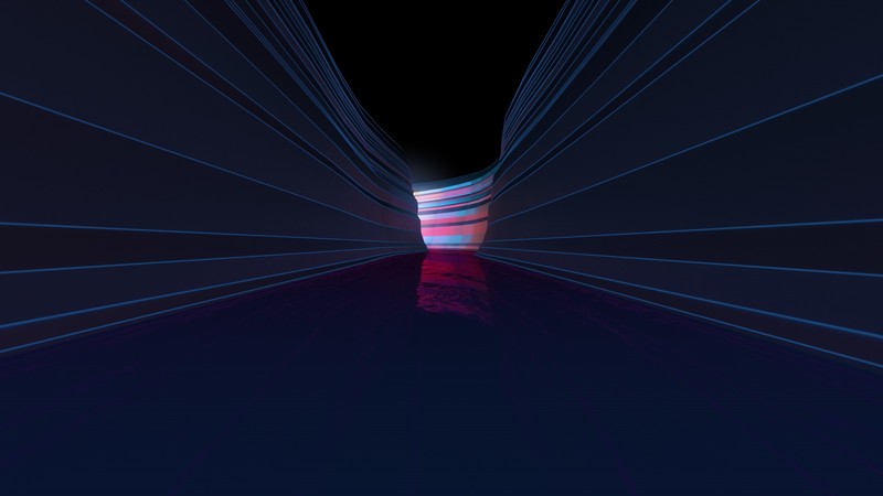 digital art, canyon, abstract, dark, lines