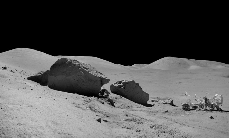 space, Moon, monochrome, astronaut
