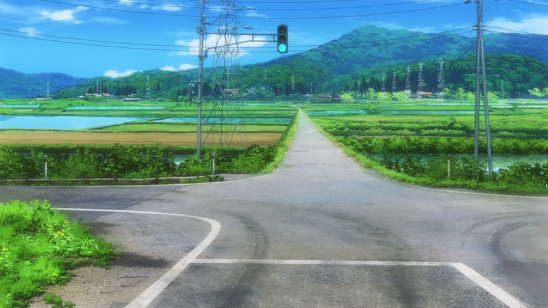 Non Non Biyori, landscape, road