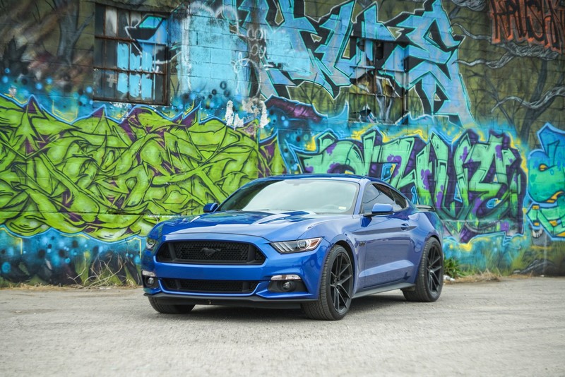 Ford Mustang, car, graffiti