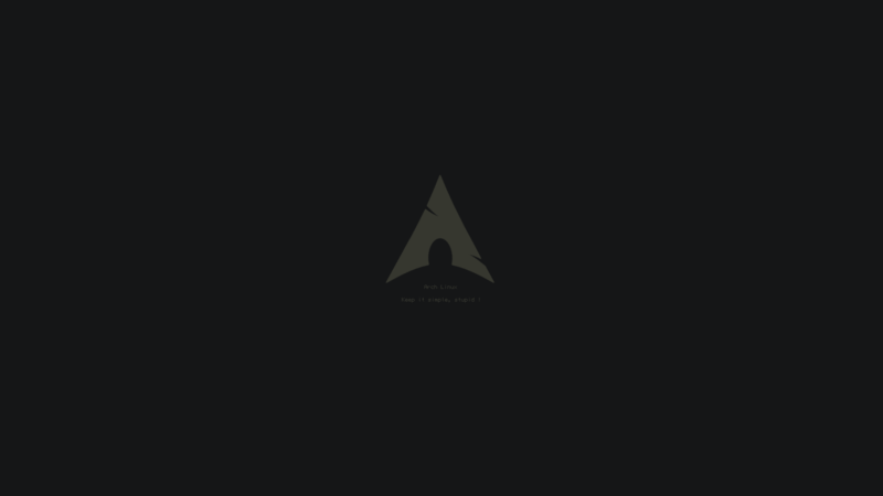 black, Archlinux, minimalism, simple