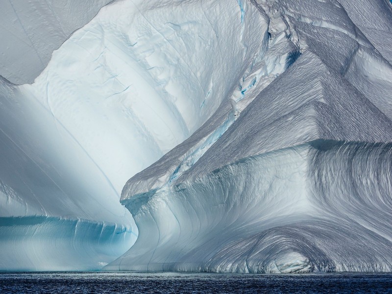 nature, landscape, water, sea, iceberg, Antarctica